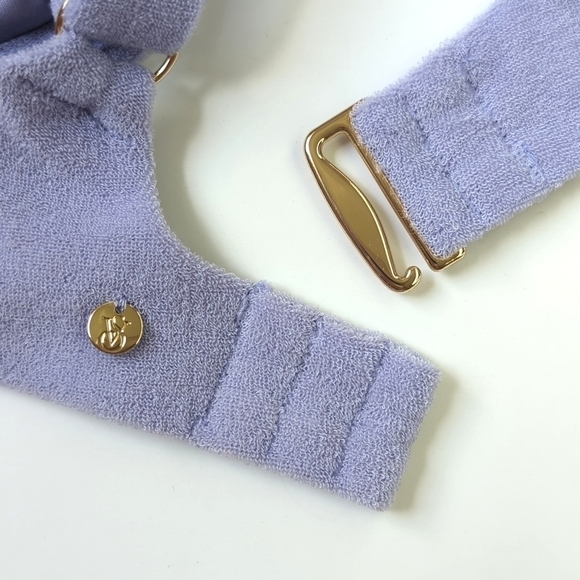 Victoria's Secret Essential Terry Cloth Wicked Bikini Swim Top Lilac Purple 36C - Picture 8 of 13